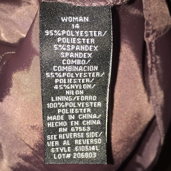 Dress Barn Collection Ladies Dress Size 14 Beaded Special Occasion Formal - Picture 8 of 12